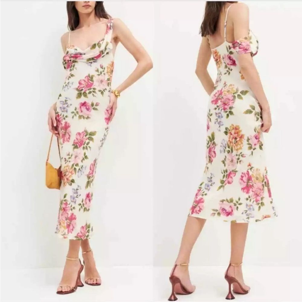 Reformation Floral Reya Dress size 8 NWT